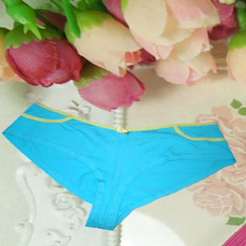 Seamless Cotton Sky Blue Panties