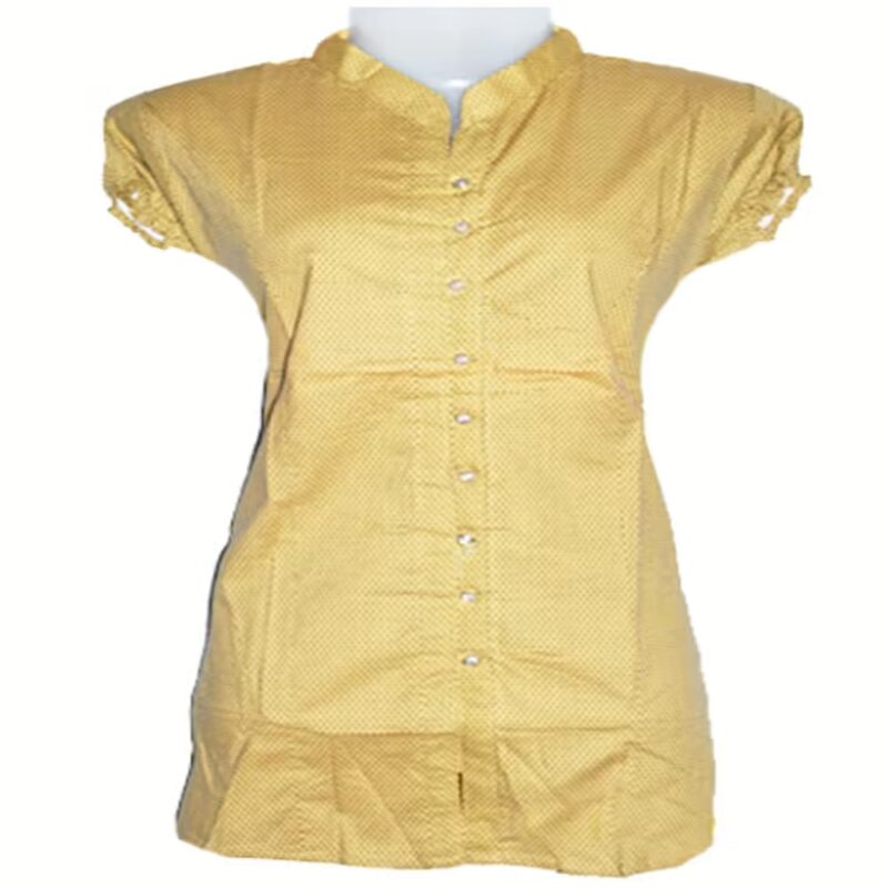 Sherwani Style Golden Dotted Top