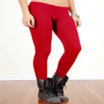 Soleil Red Skinny Fit Stretchable Legging
