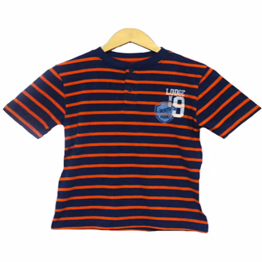 Faded Glory-Stylish Blue & Orange Tee (8-9 Years) - Image 2