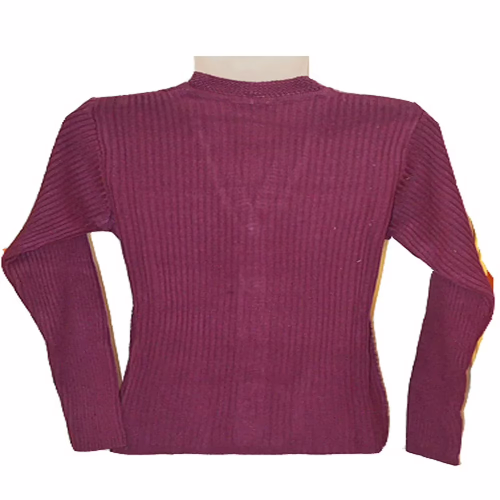 Royal Purple Front Button Short Cardigan Sweater - Image 2