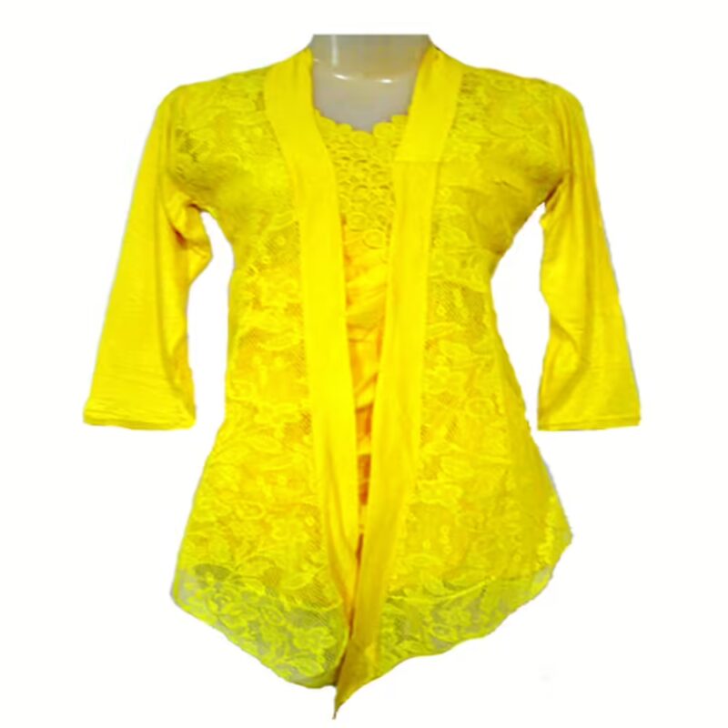 Stylish Yellow Crochet Shrug