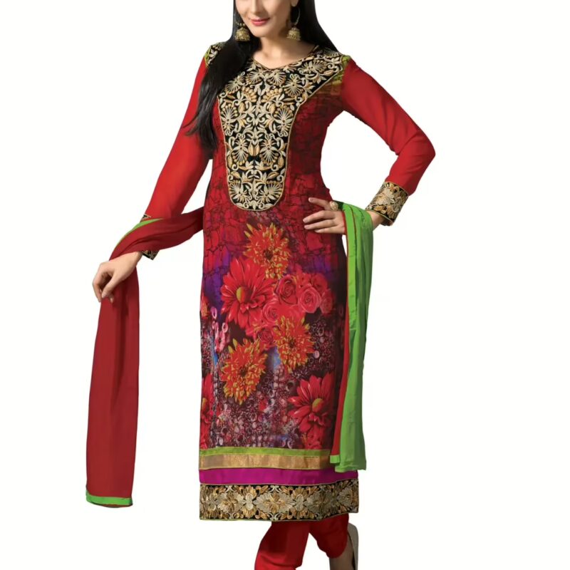 Trendz apparels Rosy Unstitched suit