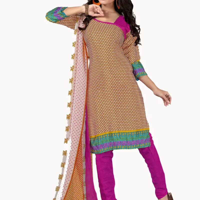 Trendz Apparels Suhani Multi Color Printed Unstitched Suit