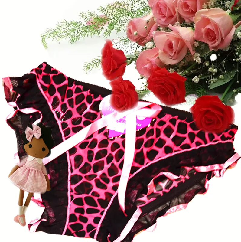 Charming  Animal Print Bridal Brief