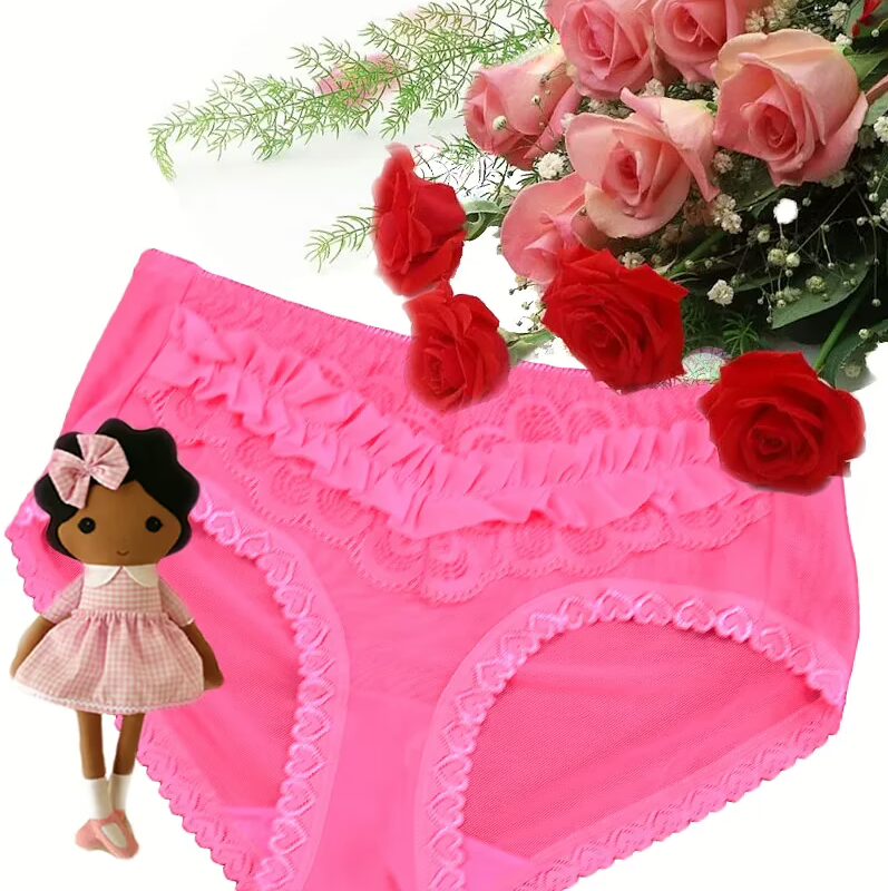 Elegant Pink Laced Bridal Brief