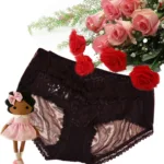 Elegant Dark Brown Laced Bridal Brief