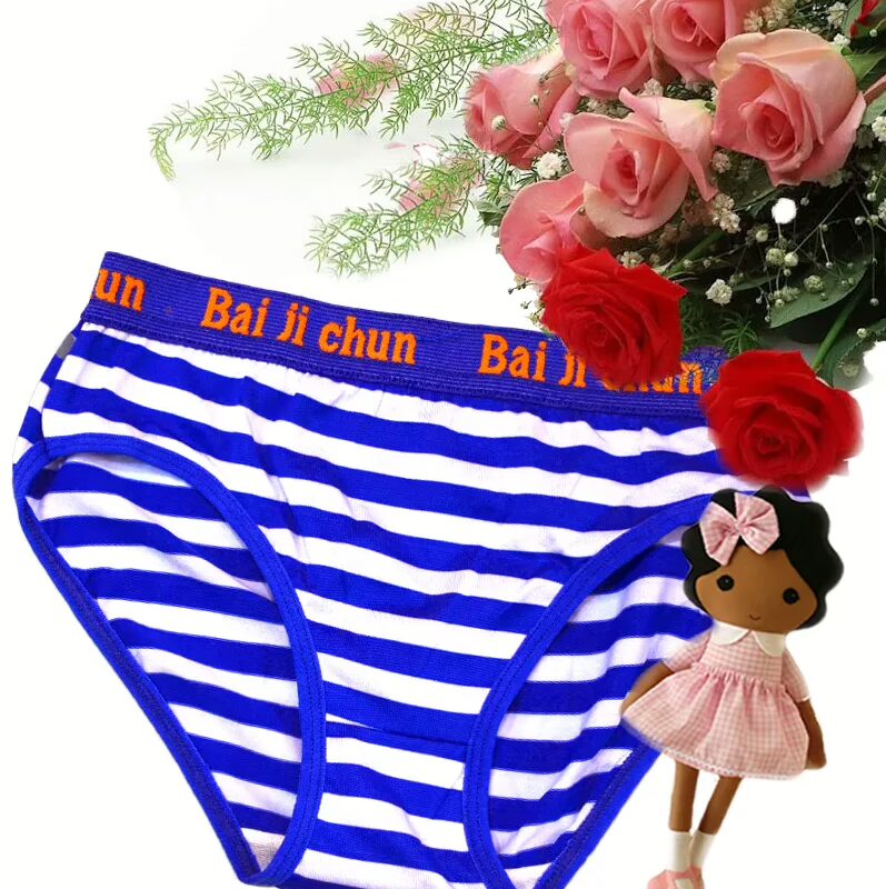 Elegant White Blue stripes panty