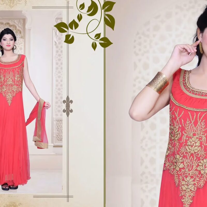 Pazaar Iris Rose Pink Embroidered Party Lawn Kameez