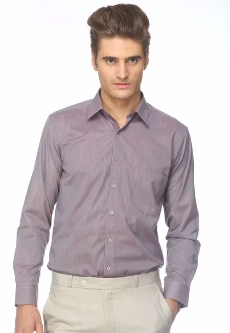 CAIRON BROWN CHAMBRAY EXECUTIVE FORMAL SHIRT