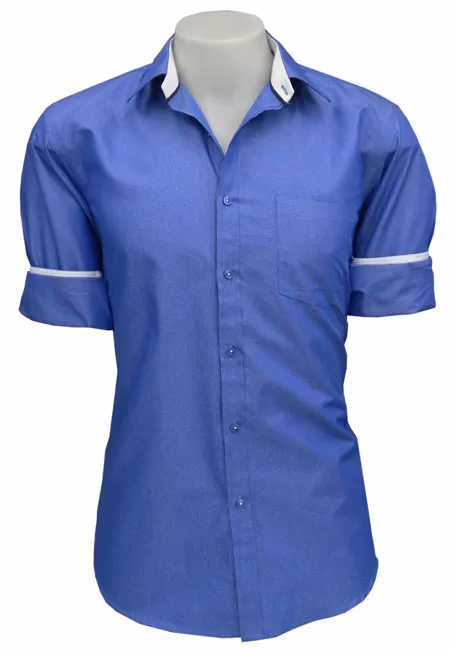 Blue Solid Filafil Smart Formal Shirt