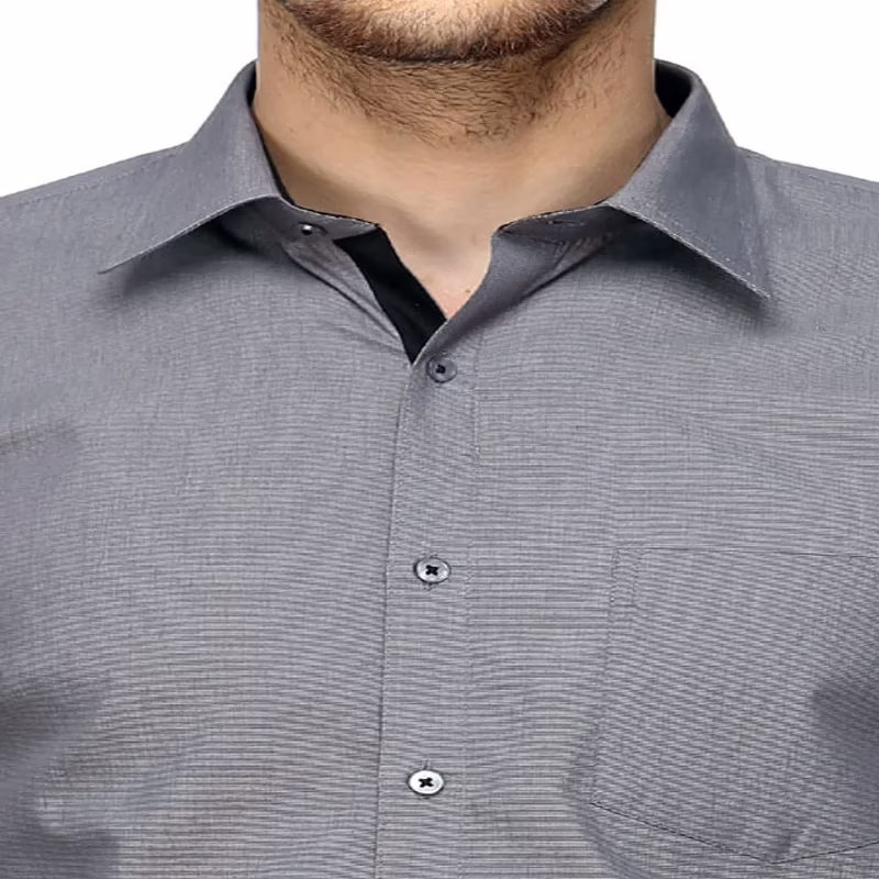 GREY SOLID FILAFIL EXECUTIVE FORMAL SHIRT