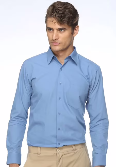 CAIRON BLUE SOLID EXECUTIVE FORMAL SHIRT