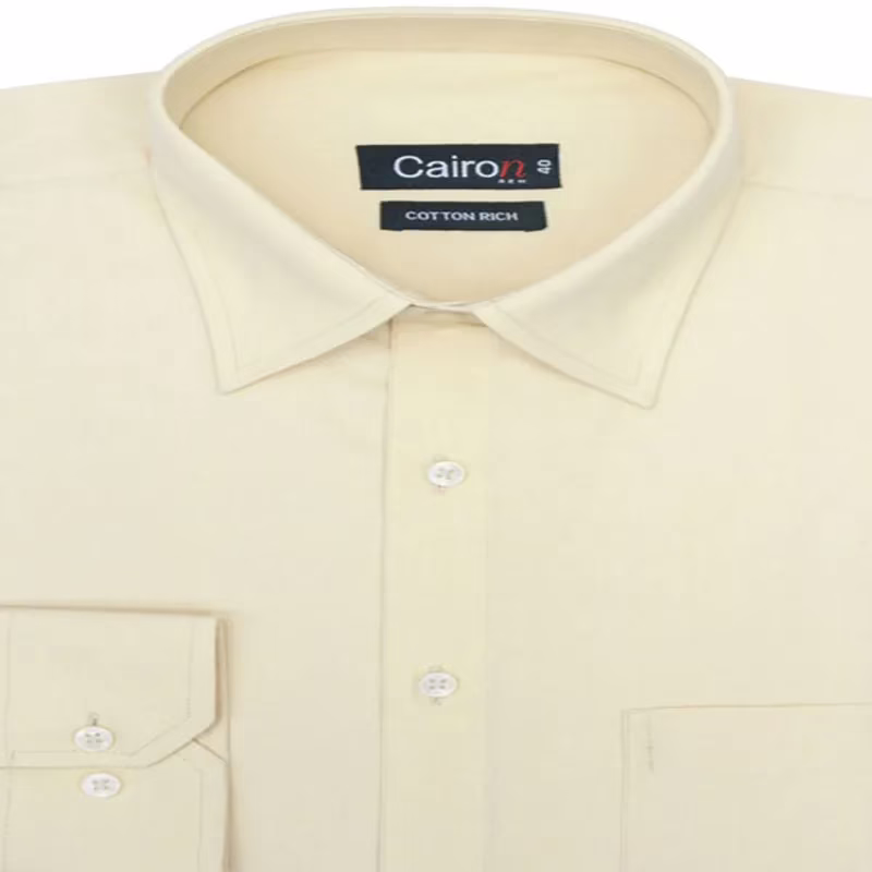 CAIRON LEMON SOLID EXECUTIVE FORMAL SHIRT