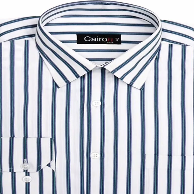 CAIRON GREEN STRIPE EXECUTIVE FORMAL SHIRT