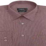 MAROON PIN STRIPE EXECUTIVE FORMAL SHIRT