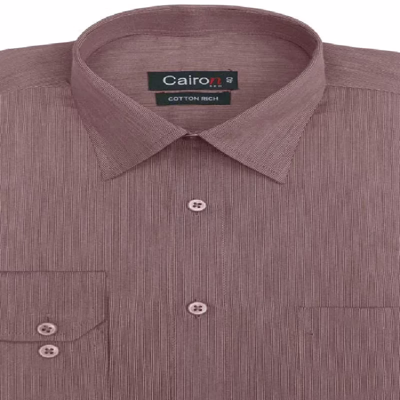 MAROON PIN STRIPE EXECUTIVE FORMAL SHIRT