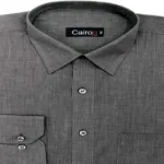CAIRON BLACK SOLID FILAFIL EXECUTIVE FORMAL SHIRT