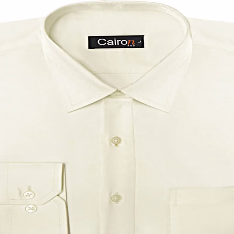Beige Satin Solid Clubwear Shirt