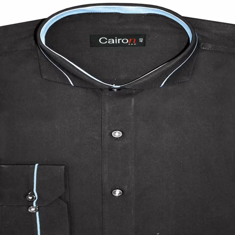 CAIRON GREY SOLID CLUBWEAR SHIRT