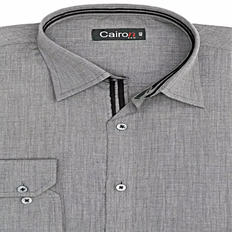 GREY SOLID OXFORD PREMIUM FORMAL SHIRT