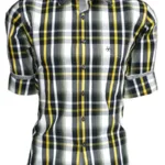 CAIRON YELLOW CHECK CASUAL SHIRT