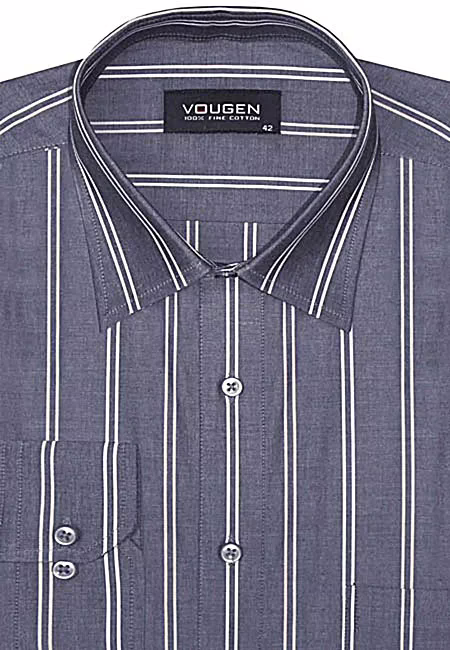 Blue Stripes Premium Formal Shirt - Image 2