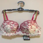 About U Soft Padded Floral Lace Red/White Bra
