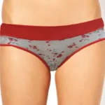 Liz- High Cut Maroon Designer Elasticity brief Underwear