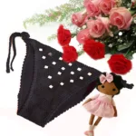 United Colors Of Benetton Crochet Black  Tie-Side Cozy Brief