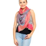 Uniscarf Pink Floral Printed Modal Shawl