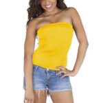 Eternal Soft Stretch Seamless Yellow Tube Top