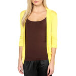 Stylish Plain Yellow Shrug