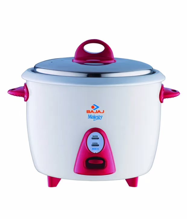 Bajaj 1.5 L RCX-3 Rice Cooker White