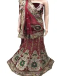Viva N Diva Red Colored Net  Saree