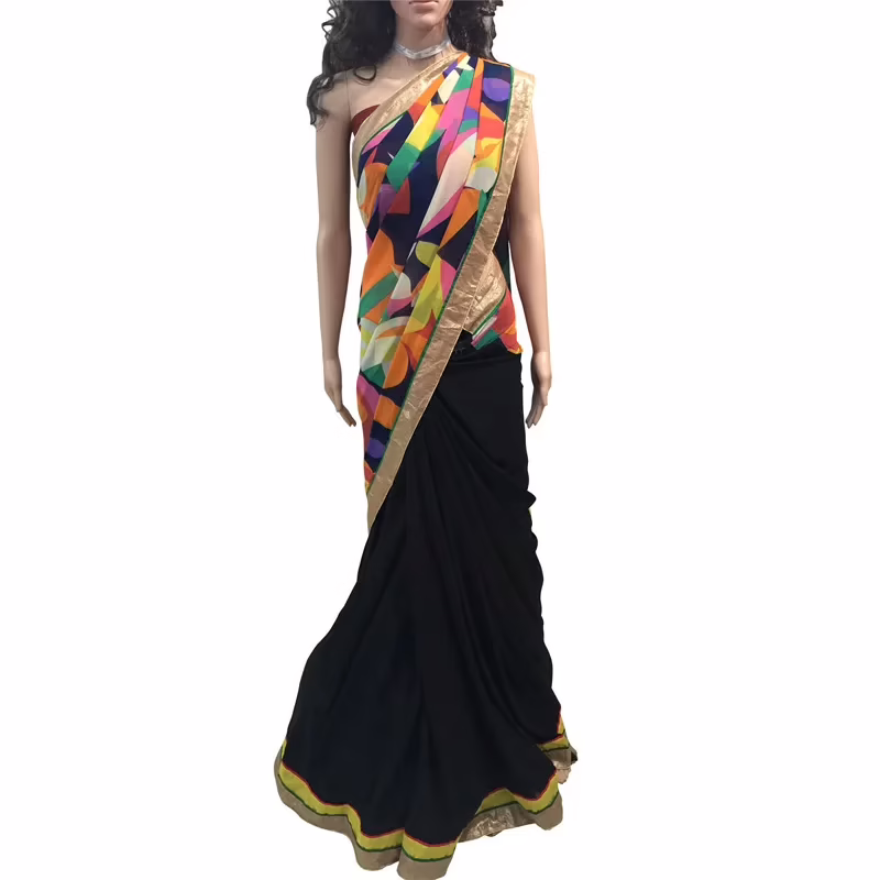 Viva N Diva  Multi colored Georgette Saree