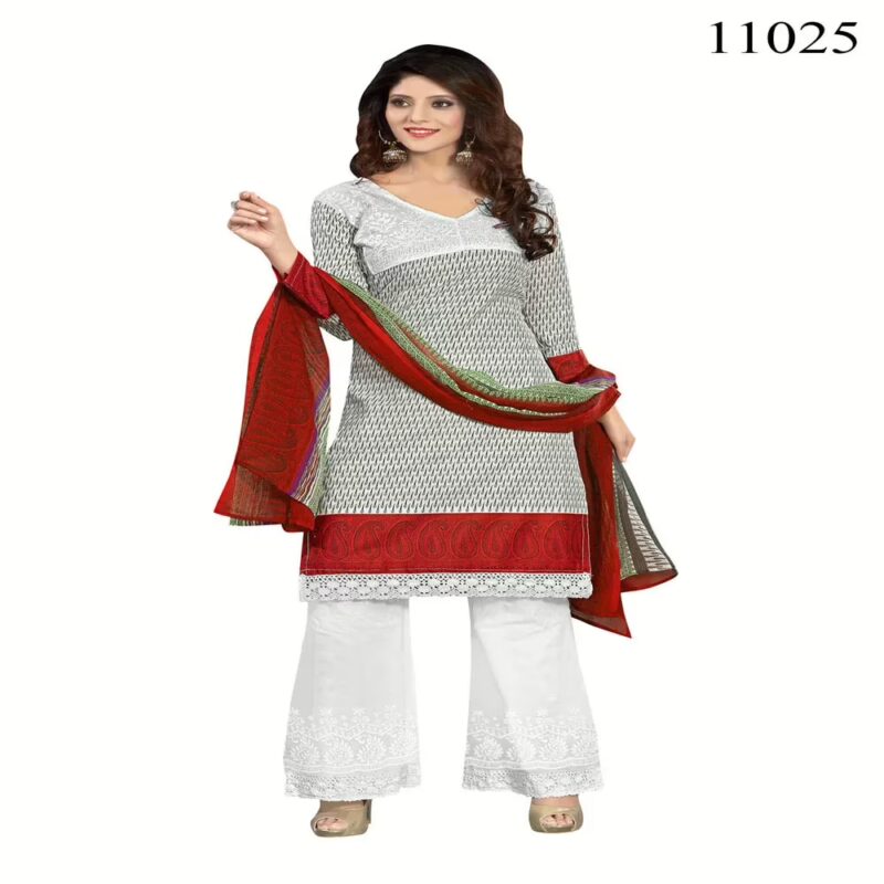 Viva N Diva Off White Colored Cotton Printed Suit.