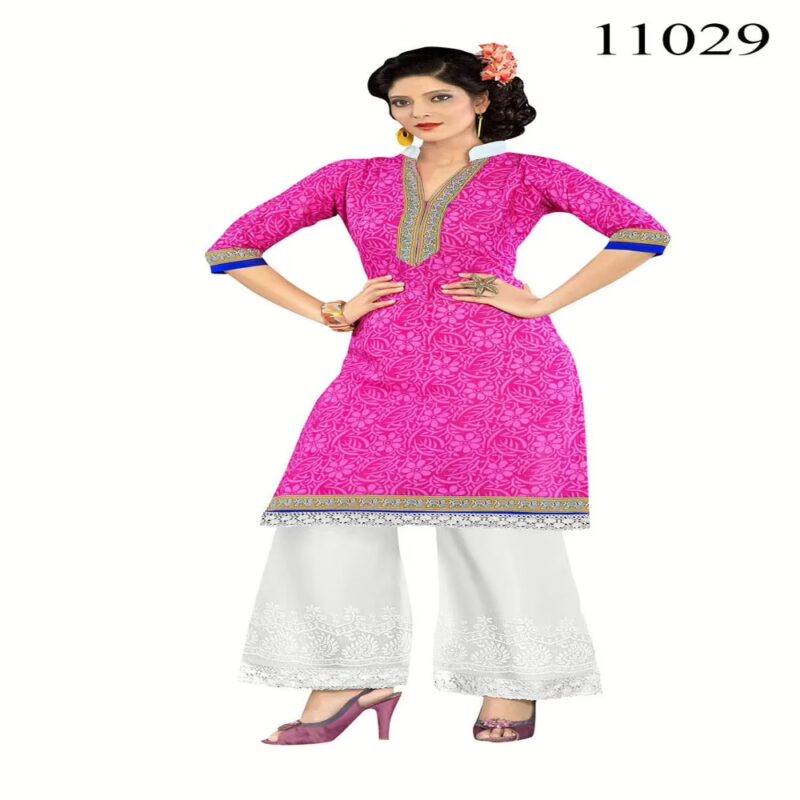 Viva N Diva Pink Colored Cotton Printed Suit.