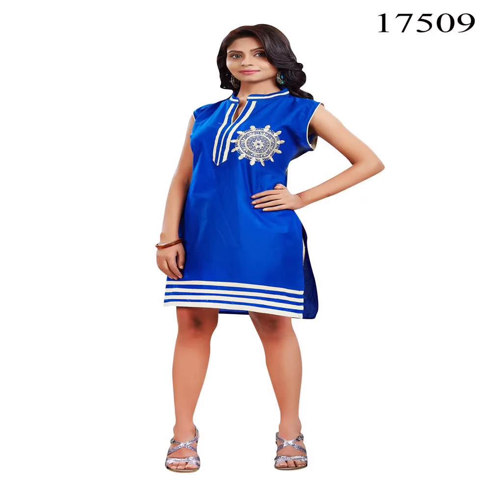 Viva N Diva Blue Colored Pure Cotton Kurti