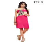 Viva N Diva Pink Colored Pure Cotton Kurti.