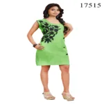 Viva N Diva Green Colored Pure Cotton Kurti.
