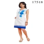 Viva N Diva Off White Colored Pure Cotton Kurti.