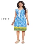 Viva N Diva Blue Colored Cotton Printed Kurti
