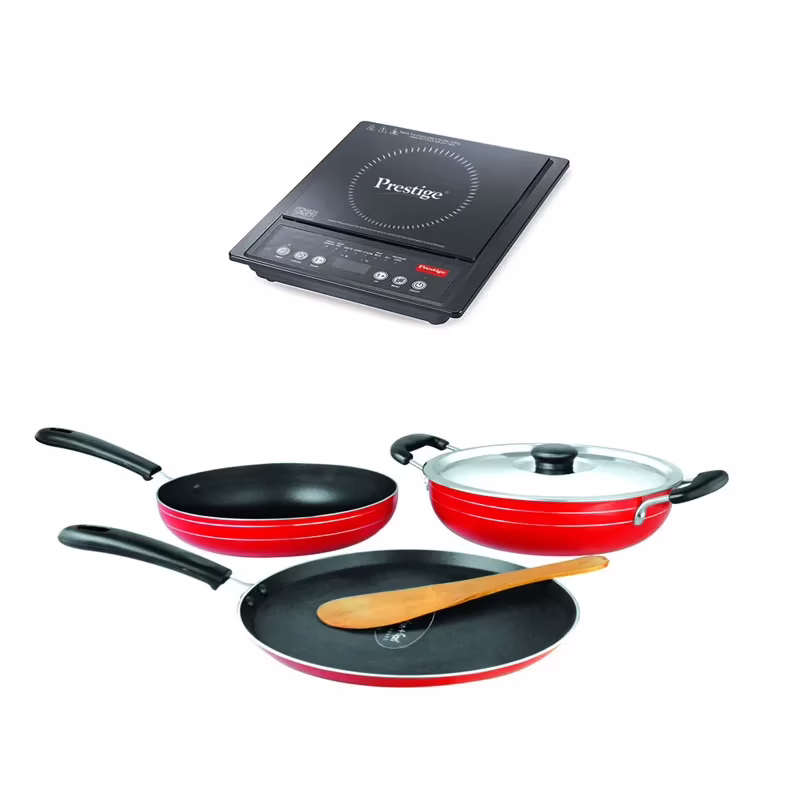 Prestige Pic 12.0 Induction And Celebration 3 Pcs Cookware Set
