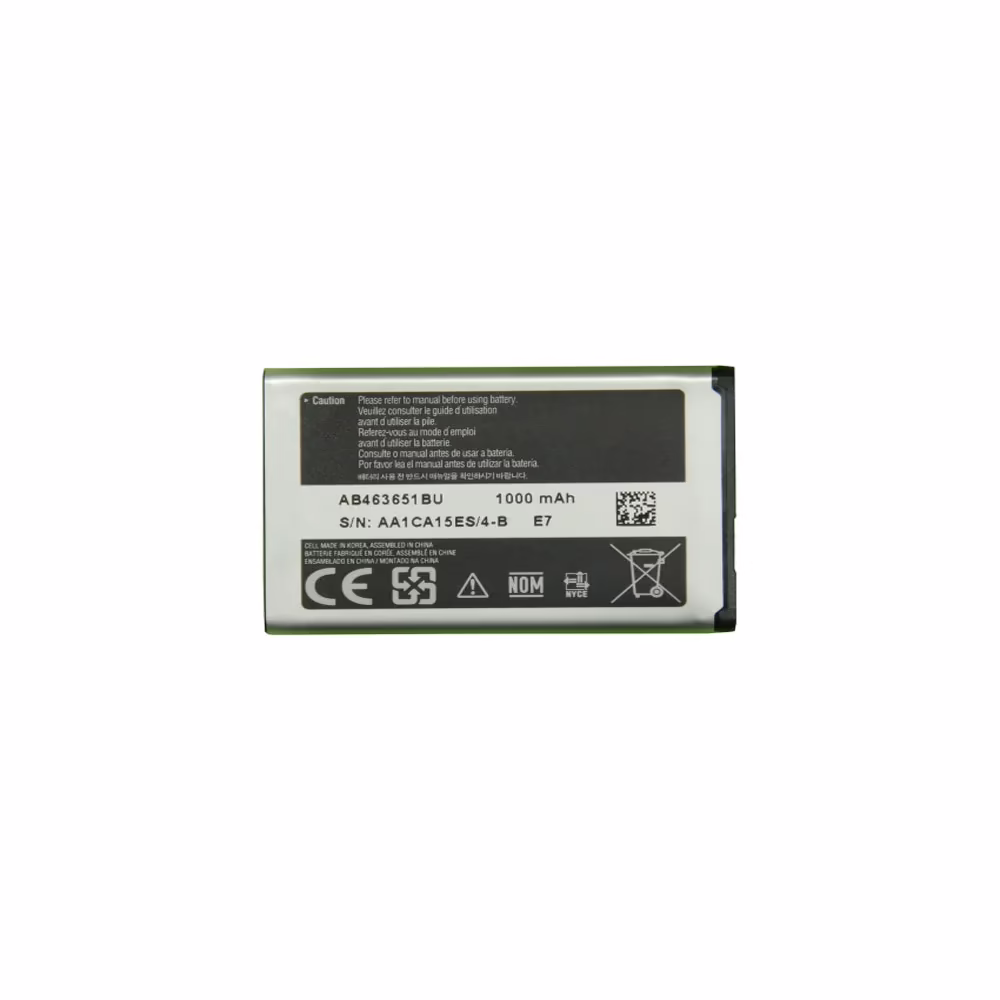 Samsung Original Mobile Battery Of The Model Ab463651bu With 1000 Mah - Image 2