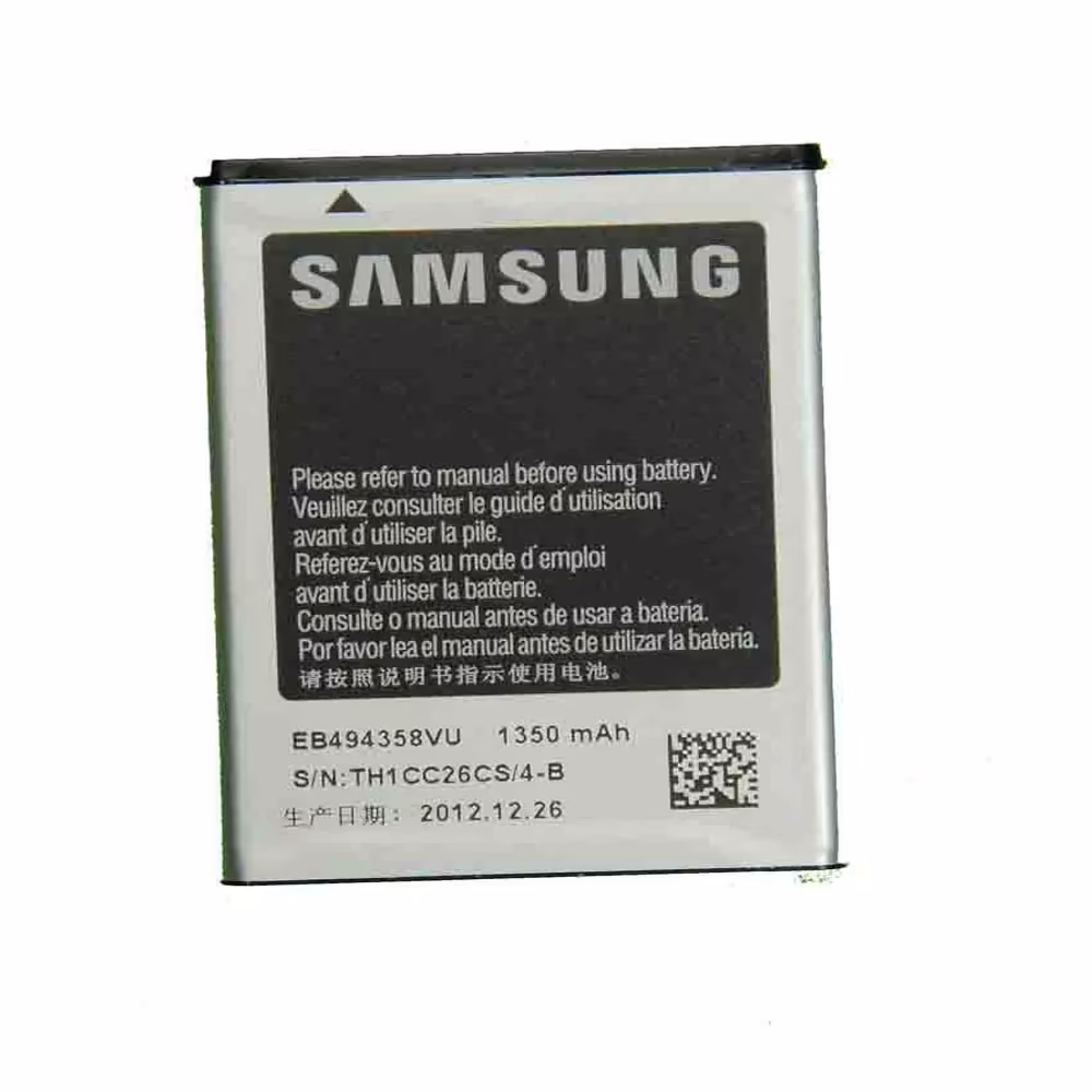 Samsung GT-S5830, GT-S5670, GT-S5570, GT-B5512 Original Mobile Battery of the model EB494358VU
