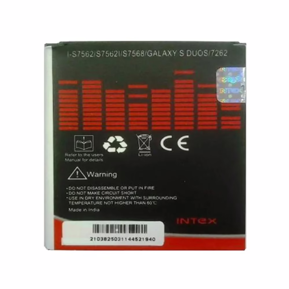 Intex S7562 Battery for Samsung Galaxy S Duos & Trend (1300 mAh) - Image 2