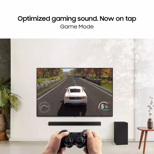 Samsung HW-B55E/XL Wireless Subwoofer, Dolby 2ch & DTS Virtual X 410 W Bluetooth Soundbar(Black, 2.1 Channel) - Image 2