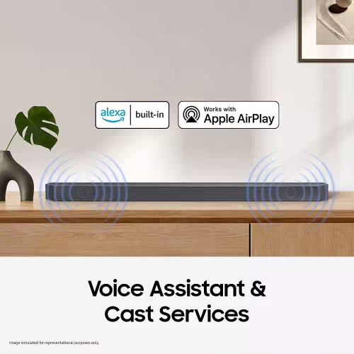 Samsung HW-Q800C/XL Wireless Dolby Atmos Wi-fi, Q-Symphony Built-in Alexa 360 W Bluetooth Soundbar(Black, 5.1.2 Channel) - Image 2