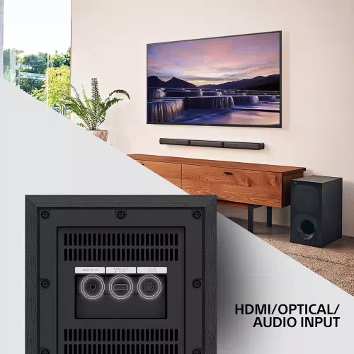 Sony HT-S40R 5.1ch Dolby Audio Home Theatre with Subwoofer & Wireless Rear Speakers 600 W Bluetooth Soundbar(Black, 5.1 Channel) - Image 2